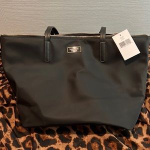 Kate Spade black Hayden top zip tote!